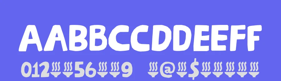 Steaming Noodles by D K — Decorative Font — thumbnail 3