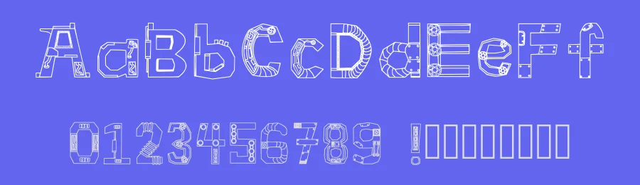 Steampunk Machinery by Aliff Zamri — Decorative Font — thumbnail 3