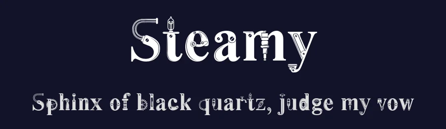 Steamy by Jovanny Lemonad — Decorative Font — thumbnail 2