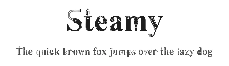 Steamy by Jovanny Lemonad — Decorative Font