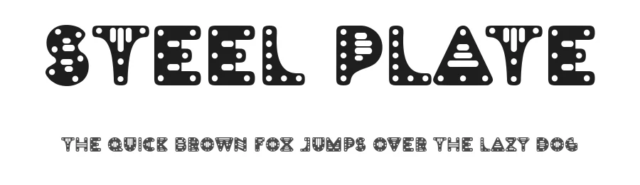 Steel Plate by PutraCetol Studio — Decorative Font