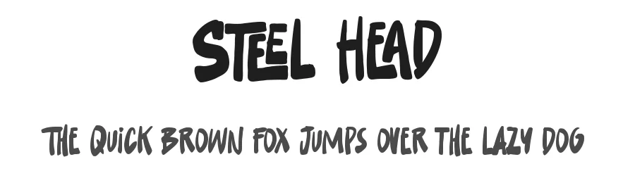 Steel Head by Gassstype — Decorative Font