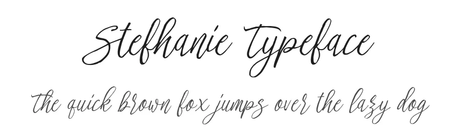 Stefhanie Typeface