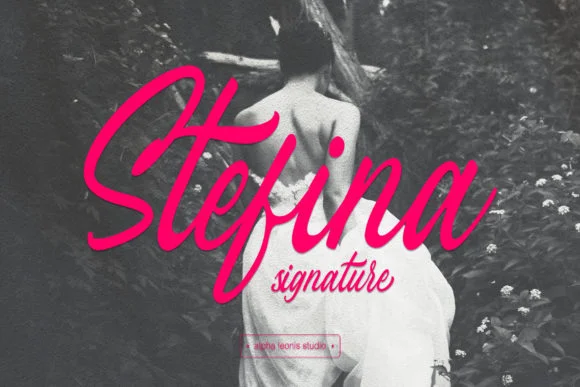 Stefina Signature Font by alphaleonis.studio — Script Handwritten Font