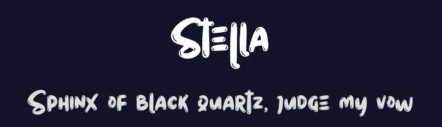 Stella by Sarah Robbaniyyah — Decorative Font — thumbnail 2