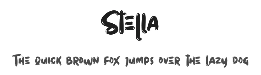Stella by Sarah Robbaniyyah — Decorative Font