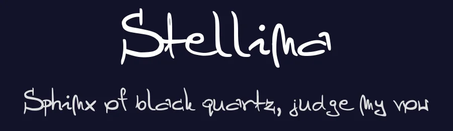 Stellina by Anna Hodel — Script Handwritten Font — thumbnail 2