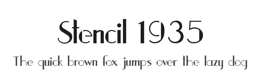 Stencil 1935