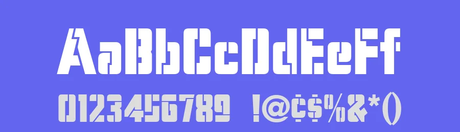 Stencil Camera — Decorative Font — thumbnail 3