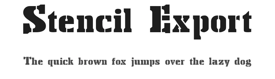 Stencil Export