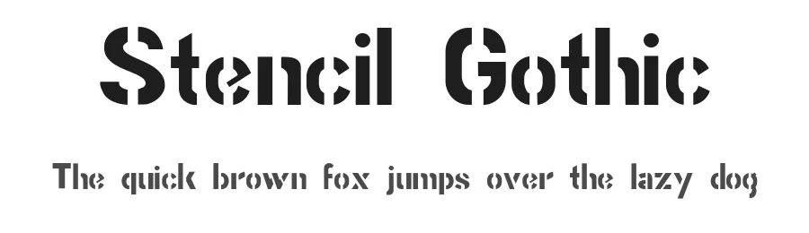 Stencil Gothic