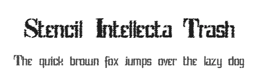 Stencil Intellecta Trash