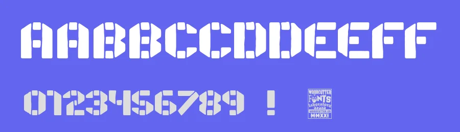 Stencil Paper by Woodcutter — Decorative Font — thumbnail 3