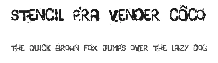 Stencil Pra Vender Côco