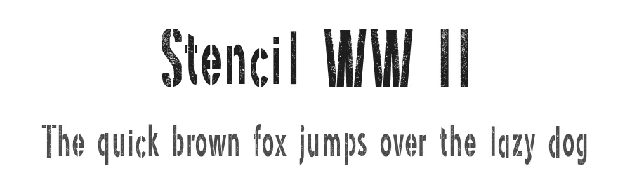 Stencil WW II