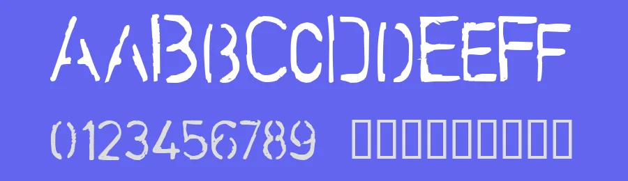 Stencilcase by Robotic Attack Fonts — Decorative Font — thumbnail 3