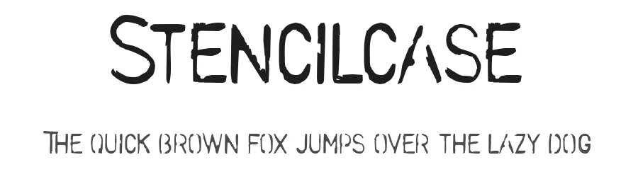Stencilcase by Robotic Attack Fonts — Decorative Font
