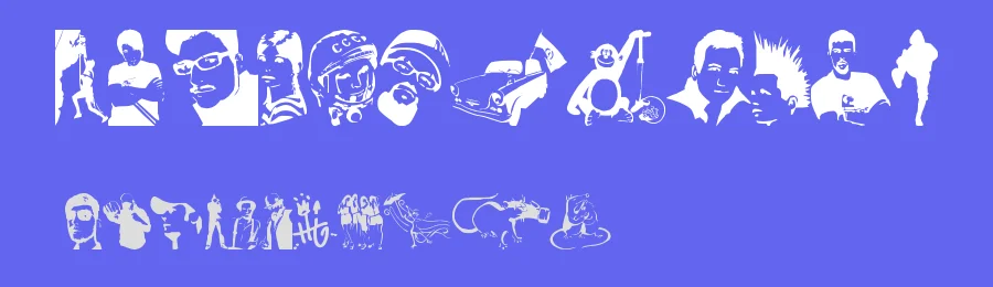 Stencilddtown by cody — Dingbats Font — thumbnail 3