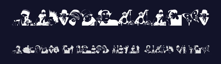 Stencilddtown by cody — Dingbats Font — thumbnail 2