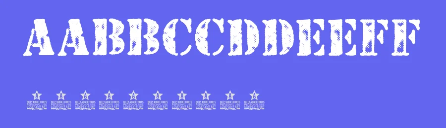 Stenciled by Billy Argel Fonts ® — Decorative Font — thumbnail 3