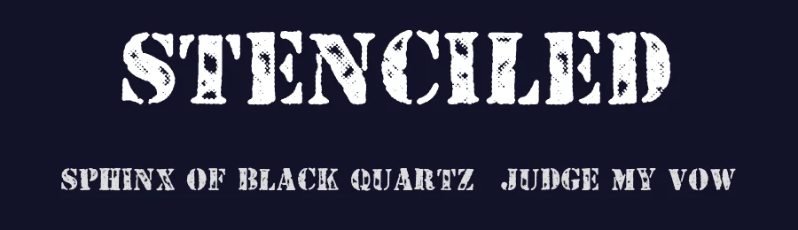 Stenciled by Billy Argel Fonts ® — Decorative Font — thumbnail 2