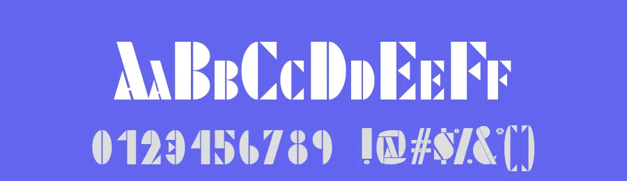 Stencilitis by Madame Phoenica — Decorative Font — thumbnail 3