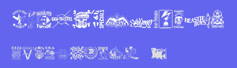 Stencil Punks Band Logos by Skankinrv Tellayouthska — Dingbats Font — thumbnail 3