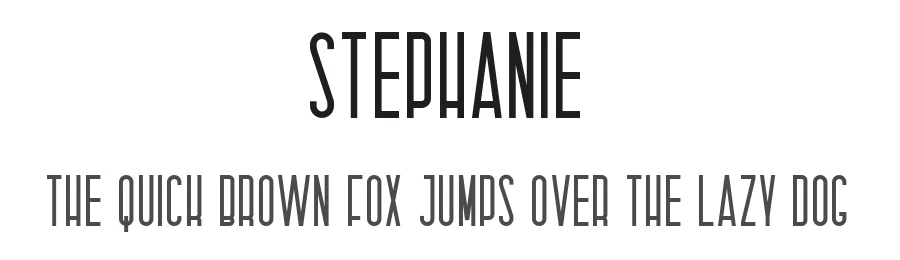 Stephanie by Hallotudio — Sans Serif Font