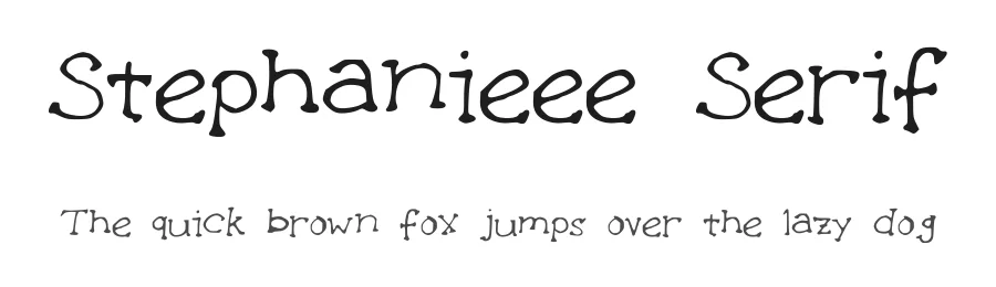 Stephanieee Serif