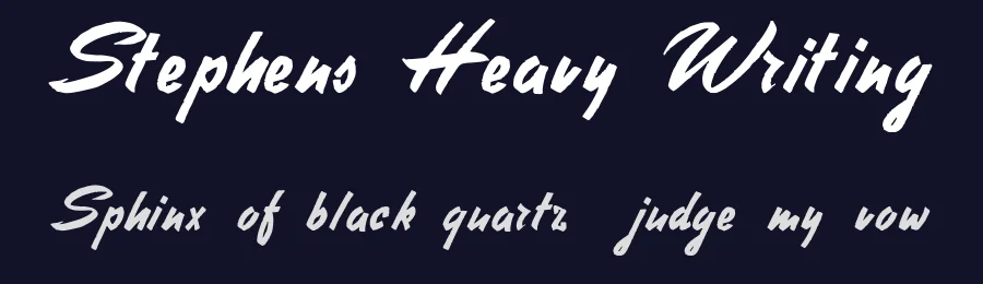 Stephens Heavy Writing by Intellecta Design — Script Handwritten Font — thumbnail 2