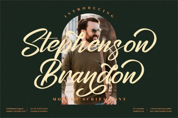 Stephenson Brandon Font by Perspectype — Script Handwritten Font