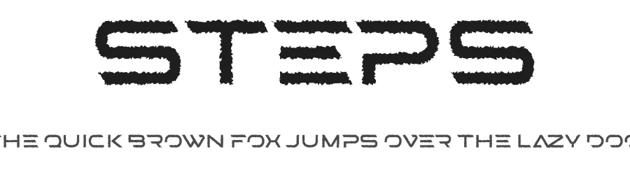 Steps by Uroboros Design — Display Font