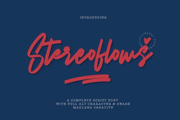 Stereoflows Font by Maulana Creative — Script Handwritten Font