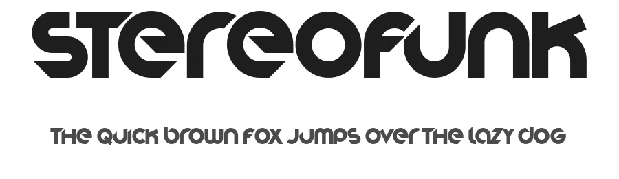 Stereofunk by alanbrowndesign — Display Font