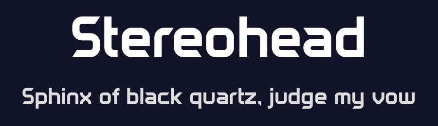 Stereohead by Stationjack Design — Display Font — thumbnail 2