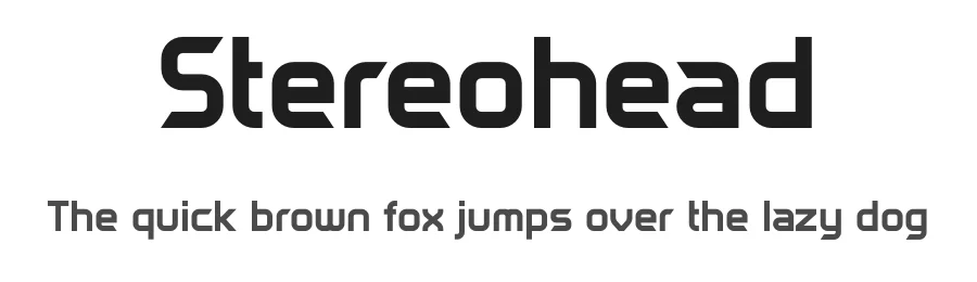 Stereohead by Stationjack Design β Display Font