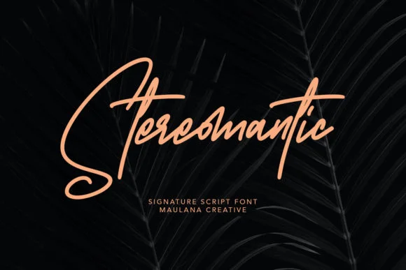 Stereomantic Font by Maulana Creative — Script Handwritten Font