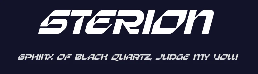 Sterion by Mocha Frappuccino — Display Font — thumbnail 2