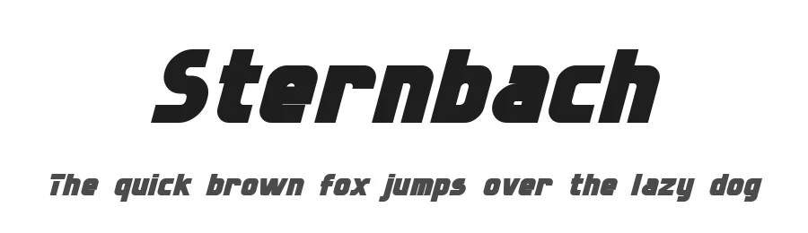 Sternbach by Pixel Sagas β Display Font