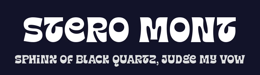 Stero Mont by HansCo — Decorative Font — thumbnail 2