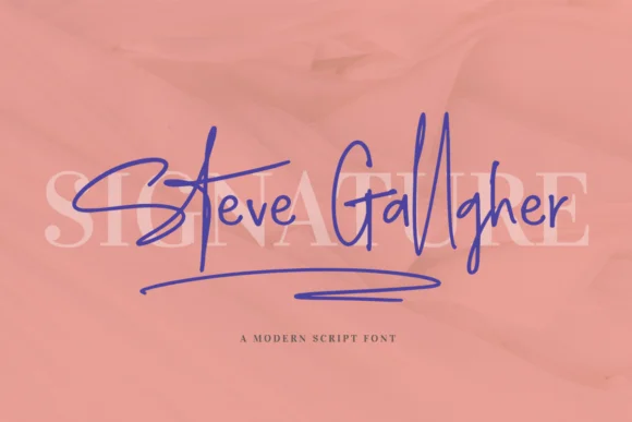 Steve Gallagher Font by Scratch Design — Script Handwritten Font