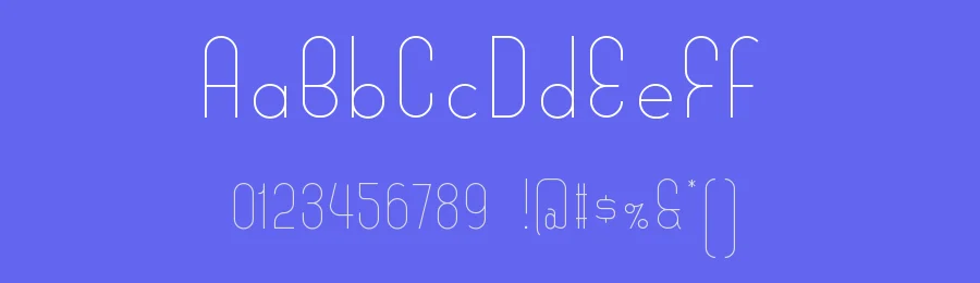 STF Oblongus by Ron Ruedisueli — Sans Serif Font — thumbnail 3