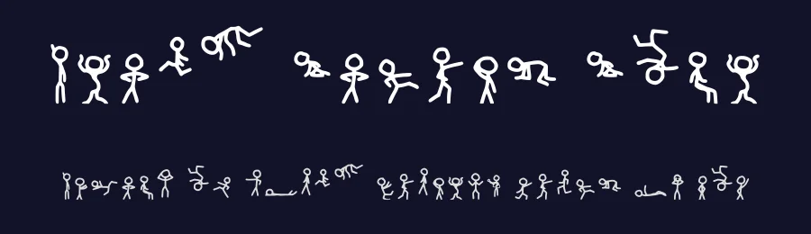 Stick Figure Font by Second Coming — Dingbats Font — thumbnail 2