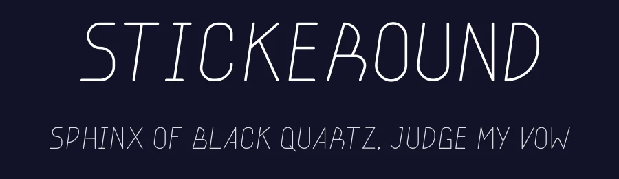 Stickeround by hati — Decorative Font — thumbnail 2