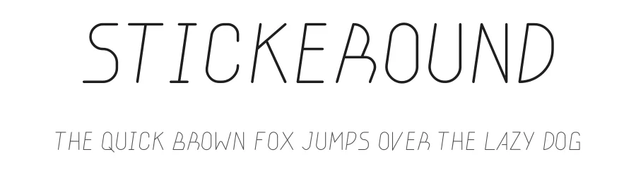 Stickeround by hati — Decorative Font
