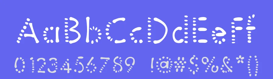 Sticks and Spots by Lionel Pailloncy — Decorative Font — thumbnail 3