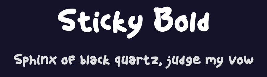 Sticky Bold by WAP Type — Script Handwritten Font — thumbnail 2