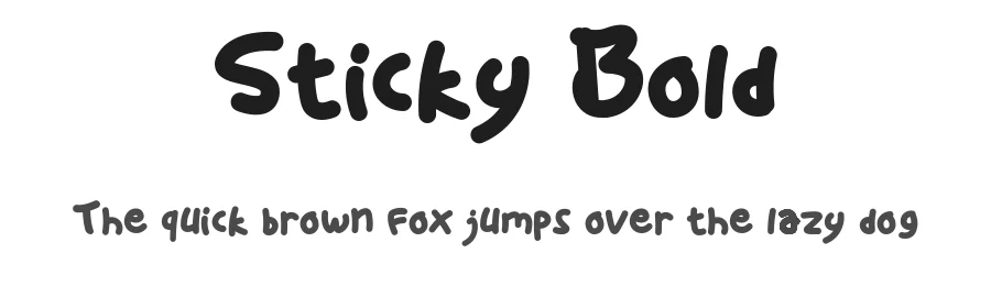 Sticky Bold