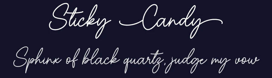 Sticky Candy by Graphix Line Studio — Decorative Font — thumbnail 2