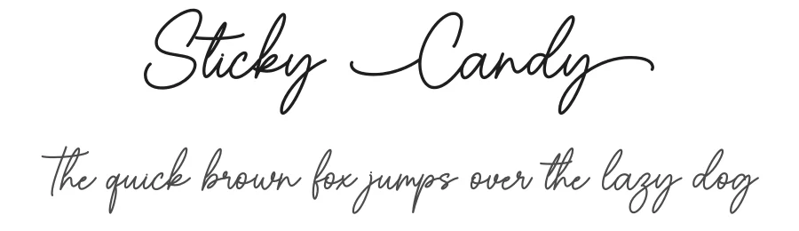 Sticky Candy by Graphix Line Studio — Decorative Font